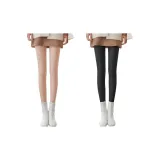 [2 упаковки] Носки с рисунком "ножки" черные + Носки с рисунком "ножки" кожа