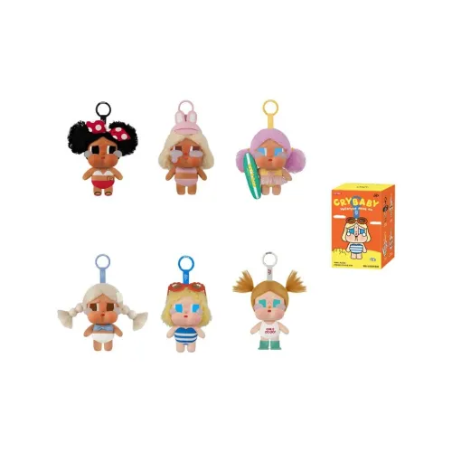 POP MART Коллаборация CRYBABY Отпуск Mode On Слепые коробки Одиночная Слепая коробка Цельная коробка 6 шт