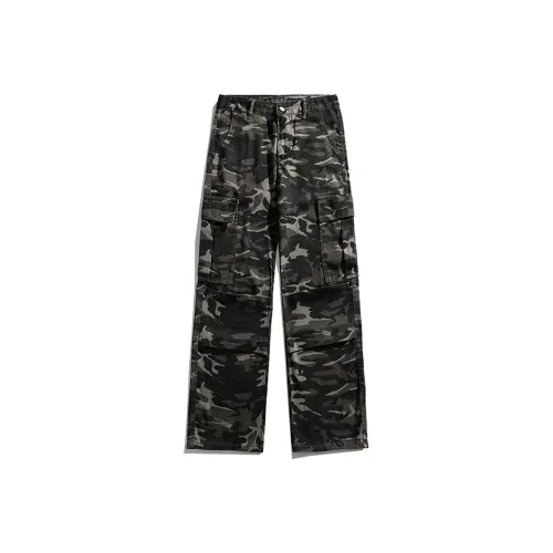 OLRIK Камуфляж Желтый Унисекс Повседневные Штаны