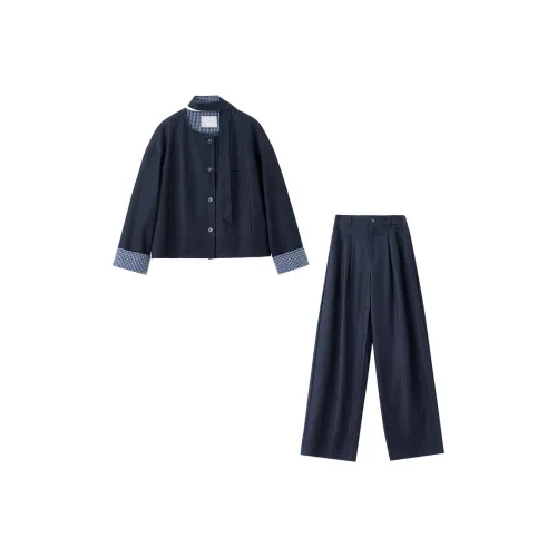 SENTUBILA Джинсовый синий Женские Повседневные костюмы