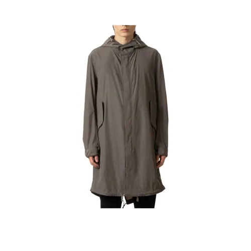 ATTACHMENT Серый хаки Унисекс Пальто