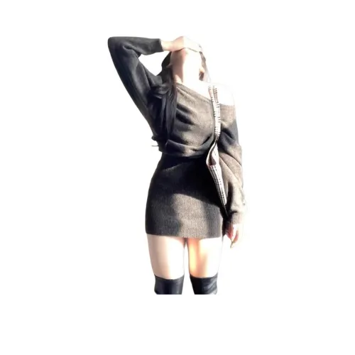 TENNE GIRL Длинное платье с длинными рукавами женское