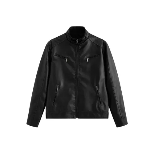 Vintage Cars Кожа Куртка Пальто Мужской