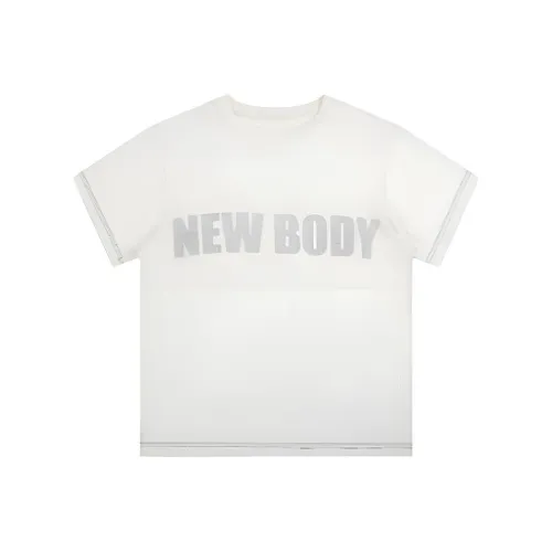 NO E MOSEN Легко Прозрачный Бежевый Белый Унисекс T-Рубашки