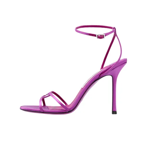 Jimmy Choo 1998 Leo One Sandals Strap 11,5cm Women's Purple