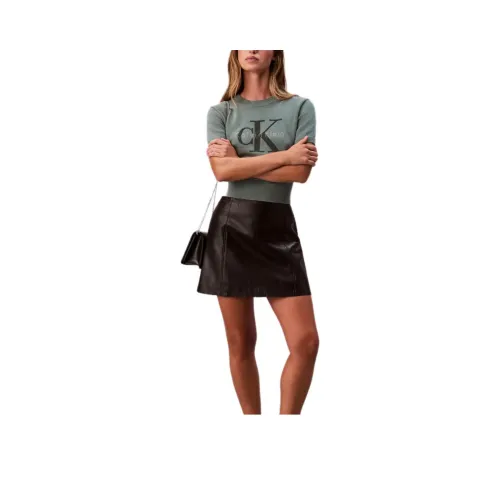 Calvin Klein Осенние Зеленые Женские Свитера