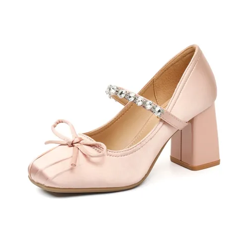 Lan Miao Грубый каблук Высокие каблуки Женские