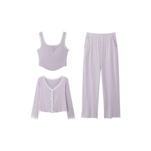 Kerener Pajama Комплект Женский Фиолетовый