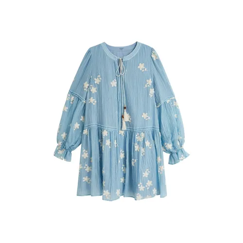 Inman Длинное платье с длинными рукавами женское