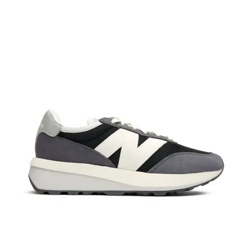 New Balance 370 Легкий Повседневный Беговые кроссовки Женские Серый Белый Черный