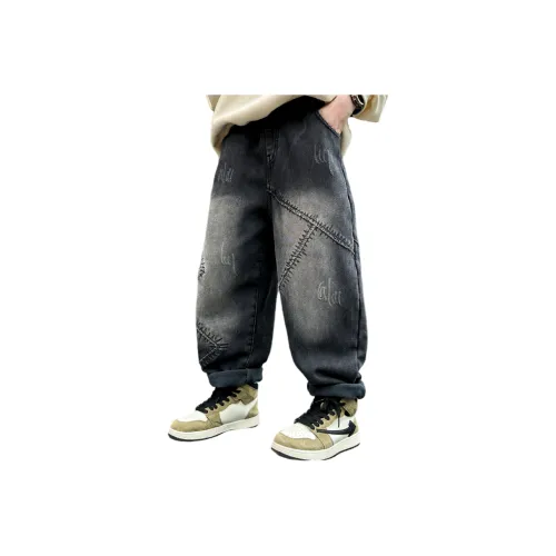 Little Redfish Черный флис с подкладкой Школьные джинсы