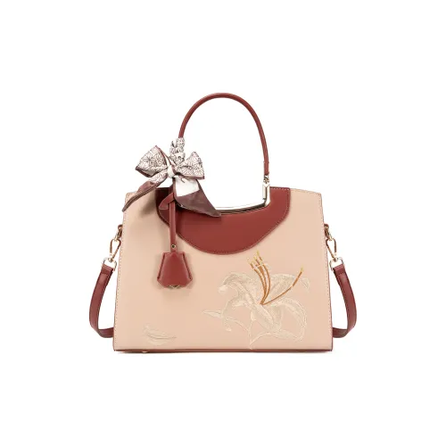 Vigno Сумка из синтетической кожи стандартная женская коричневый абрикос