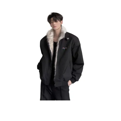 POVIT Черный [Флис с подкладкой термический горный Hawk] унисекс пуховики