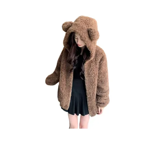 BVODE Кофе Женские Бархатные Куртки