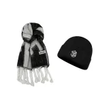 Серый Белый+XH-087 Вязаная Шапка