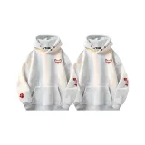 Пара 2 упаковки с флисовой подкладкой (белый серый + белый серый)