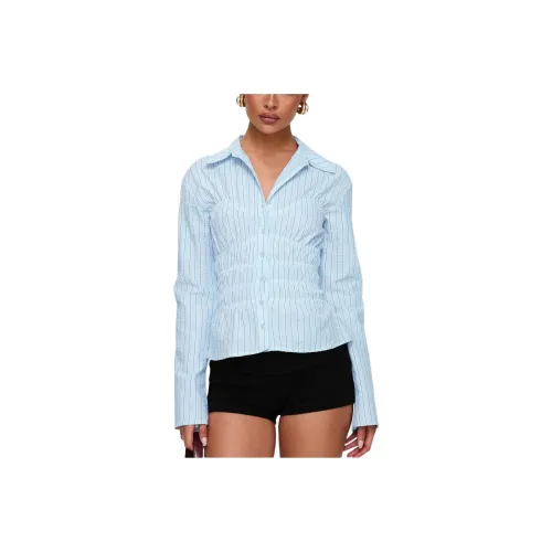 PRINCESS POLLY Liesel Shirred LONG SLEEVE TOP Рубашка Женские