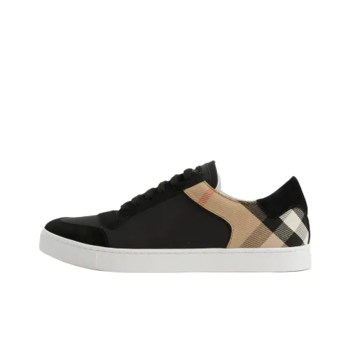 Burberry Низкие Кроссовки для Скейтбординга Мужские Черные