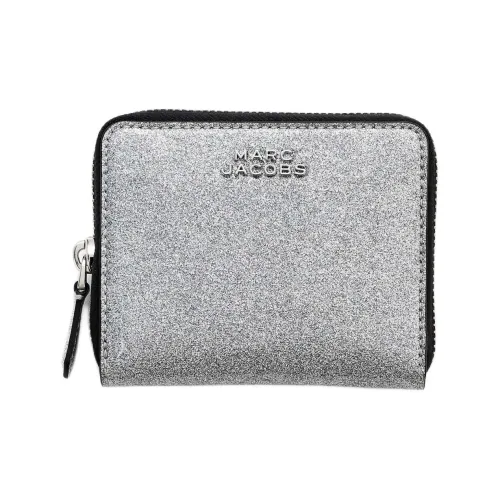 MARC JACOBS Покрытый блесткой кошелек унисекс серебряный
