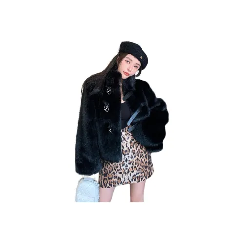 Sky Swan Velvet Feel Coat Women's