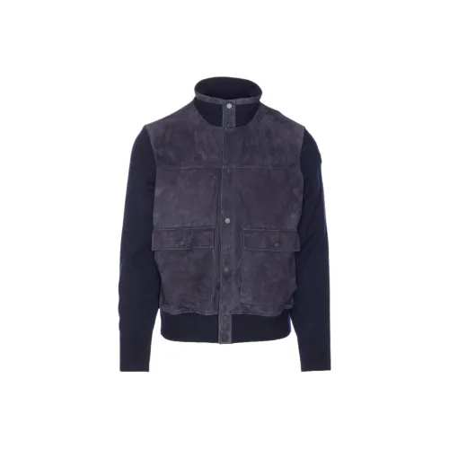 Moncler Мужские куртки морского синего цвета