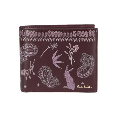 Paul Smith Кошелек из коровьей кожи мужской фиолетовый