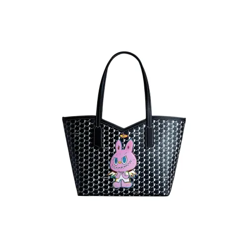 Moynat Kasing Lung Дракон Дом Шаговый шов (передняя задняя посадка) Коллаборация Полный принт Сумка на плечо Женские Черный