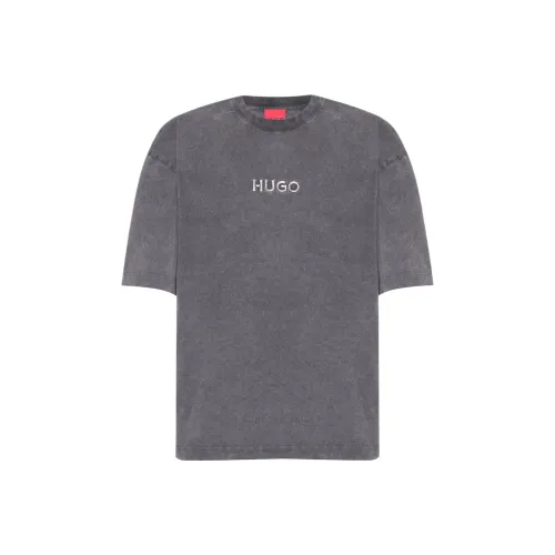 Hugo Boss Дымчато-серый Мужской T-рубашки