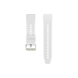 Белый с серебряной застежкой