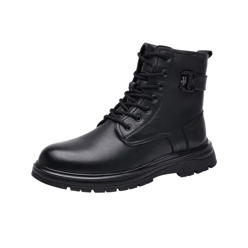 Kaiser 14cm Мужские Мартинсы 4 Мужские Черные