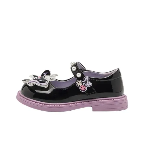 SANRIO Детская кожаная обувь Low Top Черная для школьного возраста