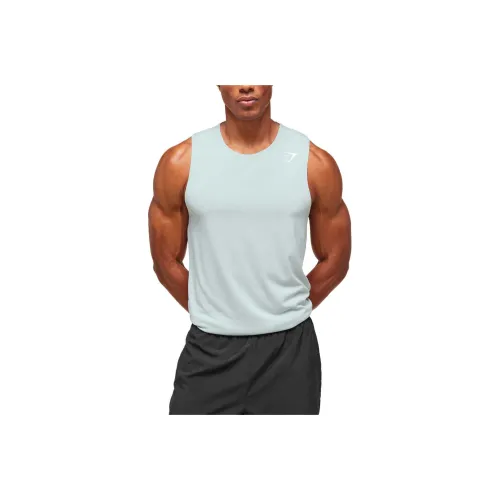 GYMSHARK Дымчато-синий Мужские Майки