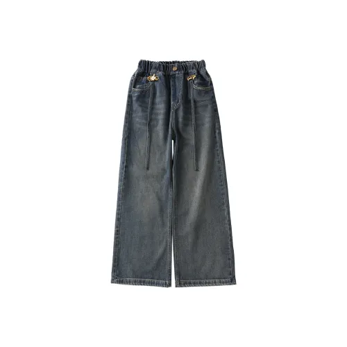 Meter Джинсы Осенний Зимний Комплект Повседневные Брюки