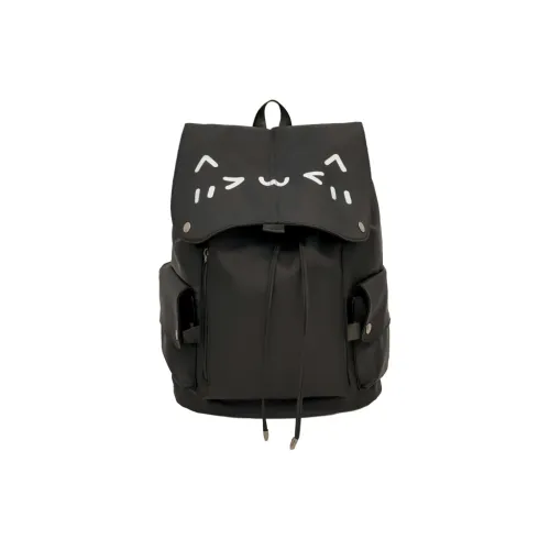 WXRX Nylon Backpack Standard Unisex Black White WXRX Нейлон Рюкзак Стандартный Унисекс Черный Белый