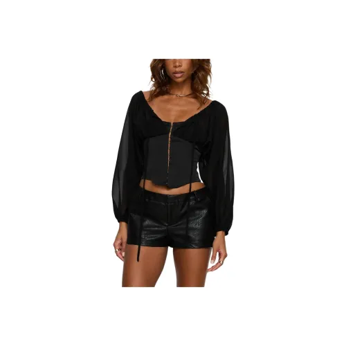 PRINCESS POLLY Gypsie Блоуз с длинным рукавом корсет топ кроп топ женский