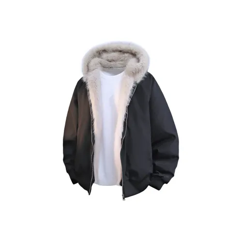 LINGSHI Черный Унисекс Пуховики