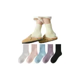 [5 Pack Woolly Socks] Бежевый, Розовый, Синий, Фиолетовый, Черный
