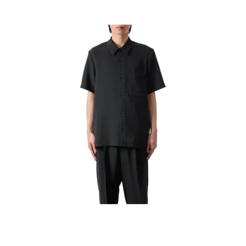 ATTACHMENT Черный Унисекс Рубашки