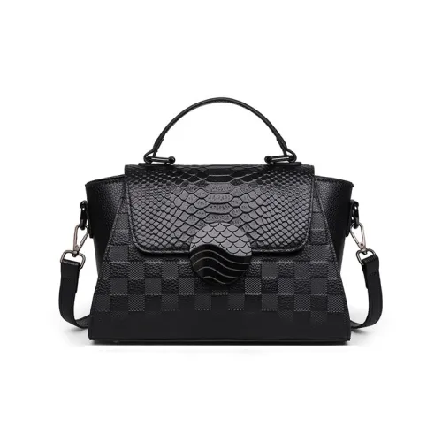 Younger Song Коровья кожа Одно плечо Сумка Обычный Женский Черный