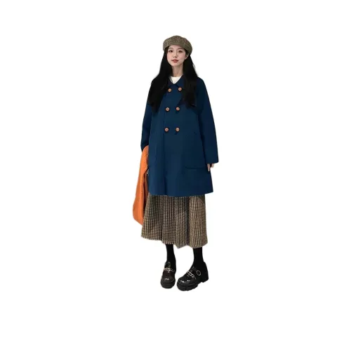 LANGQING Изображение Цвет Подарок Wave Прозрачный Бренд Наклеенный Женское Пальто