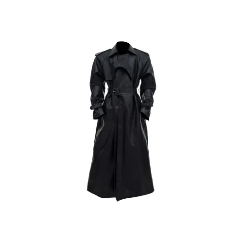 A02 Черный Унисекс Тренч