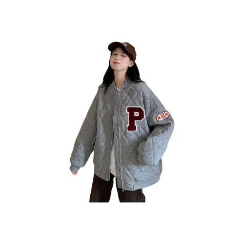 ZVJH Серый Женский Бейсбольный Джерси