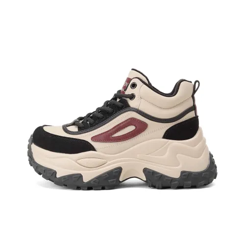 GOLDLION Теплоизоляционное покрытие длина тела увеличенный топ кроссовки с толстой подошвой женские