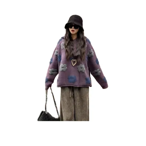 LANGQING Фиолетовый Подарочный набор Wave Прозрачный Бренд Наклеенный Женский Трикотаж