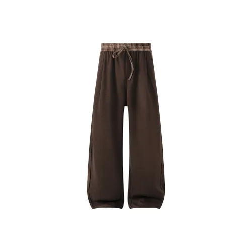 RO11ROCKET Кофейный Унисекс Повседневные Штаны