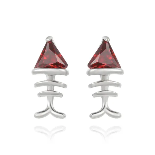 XUPING Серьги-гвоздики с синтетическим кубическим цирконием женские