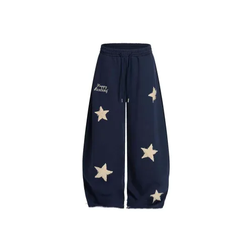 SONGXIER Blue Unisex Casual Pants SONGXIER Синий Унисекс Повседневные Штаны