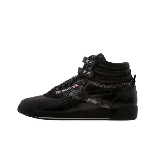 REEBOK Freestyle High Топ Скейтборд Кроссовки Женские Черные