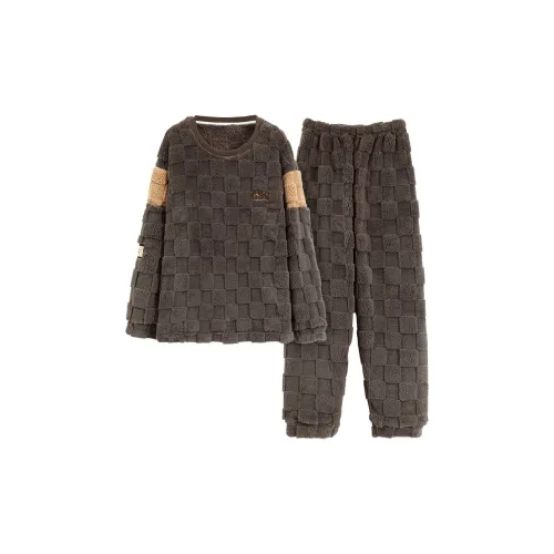 MADALLO Коричневый Мужской Пижамный Комплект