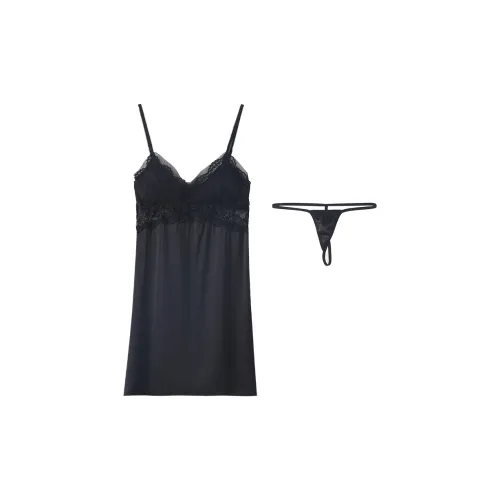 MOOLMEYNO Черные Женские Ночные сорочки